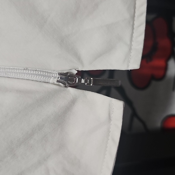 Ming Wang White Zip Jacket‎ Size Large - Picture 4 of 6